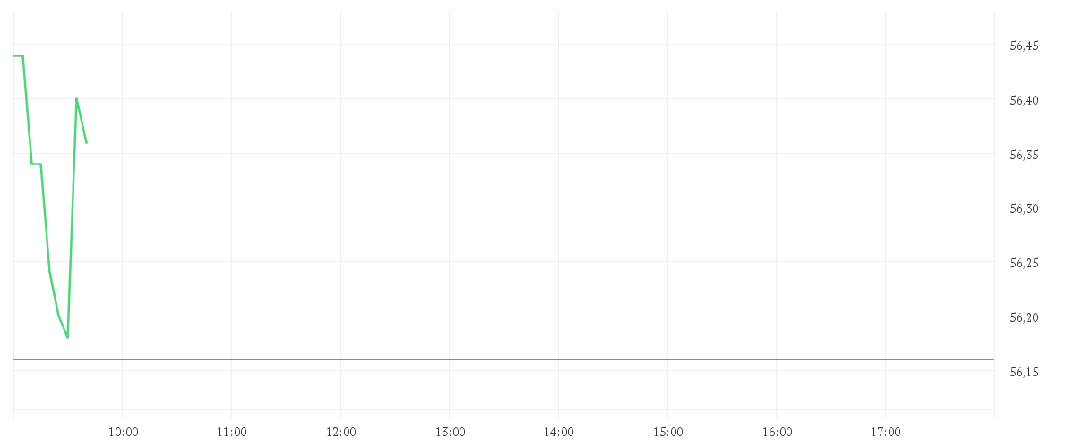 Chart zur Tagesentwicklung von BRENNTAG SE NA O.N.