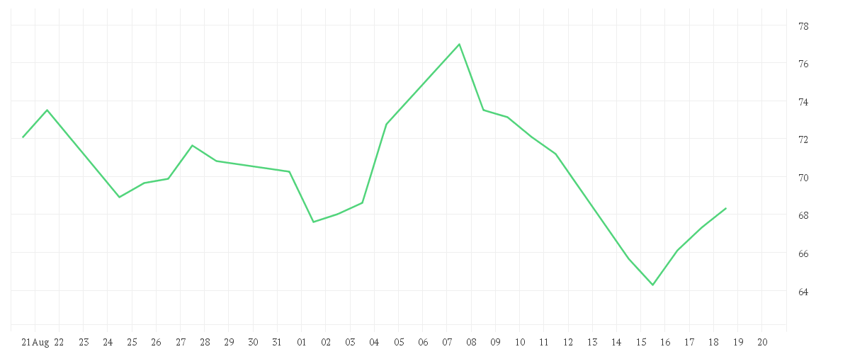 Chart zur Monatsentwicklung von SUSS MICROTEC SE NA O.N.
